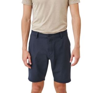 Buffalo David Bitton Men's Hadrain Flat Front Navy Shorts Size 30